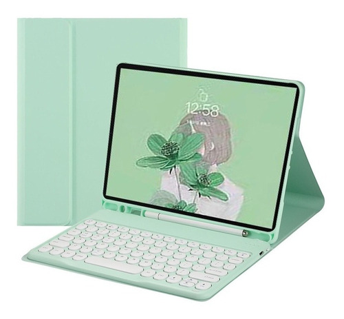 Funda+teclado Retro Para Galaxy Tab S6 Lite 10.4  Sm-p610