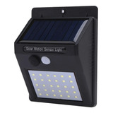 Lampara Interactiva De Pared Panel Solar Sensor 30 Leds