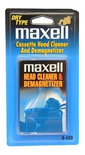 Cassette Limpiador Desmagnetizador De Cabezales Maxell