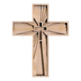 Figura Religiosa Cruz Doble Cristo En Madera
