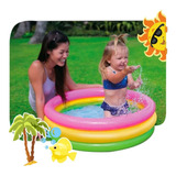 Pileta Inflable Bebes Sunset Glow Vinilo 86x25cm 56lt Intex 