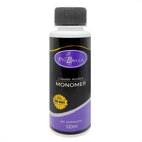 Monomer Liquido Acrilico Unha Piubella Violeta 100ml