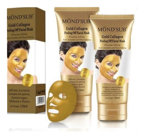 12 Mascara Mond'sub Gold Collagen Peeling Off Facial Mask