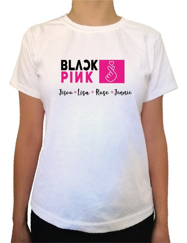 Polera Black Pink Corea Kawai Kpop  Lacombidelmemo 