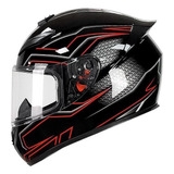 Casco De Moto Certificado Dot Con Visor Antivaho Unisex