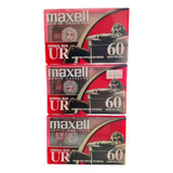 Pack De Tres Audio Cassette Maxell Ur 60min