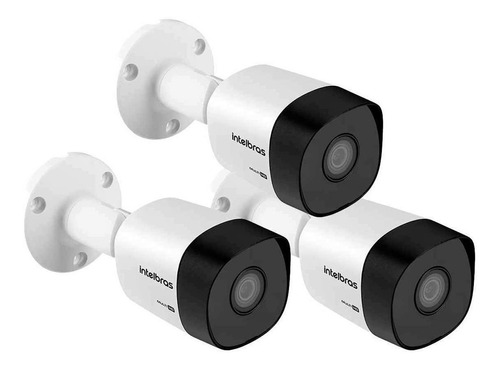 3 Câmeras Intelbras Vhd3130b Proteção Ip67 4 Em 1 Externa