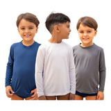 Camisa Térmica Infantil Unissex Proteção Uv Segunda Pele