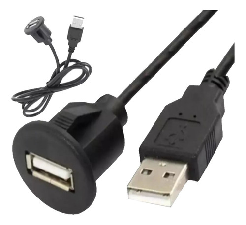 Cabo Usb Extensor Painel De Carro Barco Extenção 1 Metro