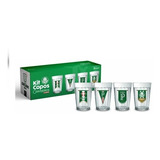 Conjunto 4 Copos Americanos 190ml Palmeiras Porco Flamulas