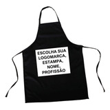 Avental Preto Churrasqueiro, Cozinheiro Personalizado Logo