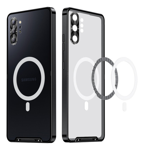 Funda Teléfono Vidrio Magnético Para Samsung Galaxy Note10+