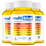 Suplemento En Cápsula Multiblue  Omega 3 En Pote De 117g 180 Un Pack X 3 U