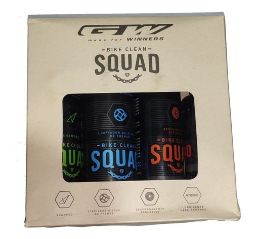 Squad - Kit Cuida Tu Bici #2 4 Productos