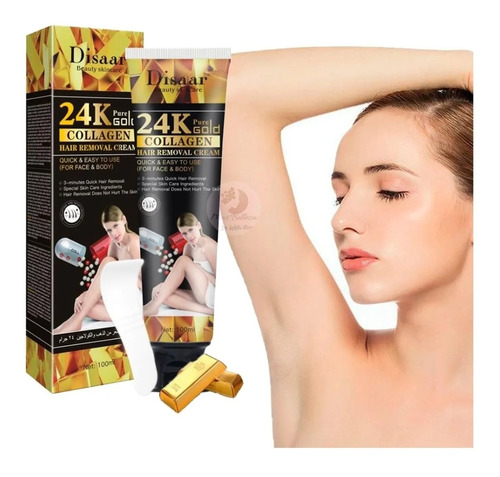 Crema Depiladora 24k Y Colágeno.