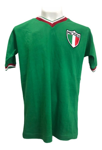 Jersey Retro De Mexico Edición Mundial 1970 Verde