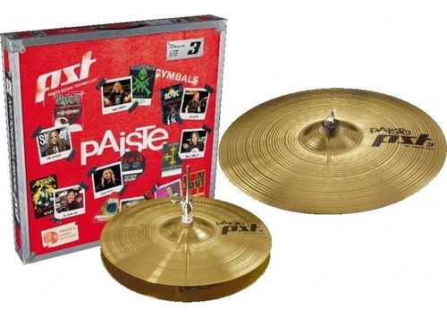 Paiste 063es14 Pst3 Set Platillos Hihat 14 Crash 18