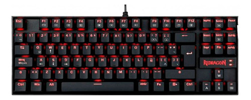 Teclado Gamer Redragon Kumara K552 Cherry Color Negro Luz Rj