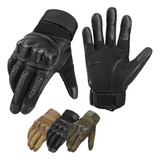 Guantes De Cuero Aptos Para Pantalla Táctil Motociclista