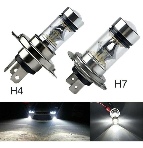 100w H4 H7 Super Brilhante 20smd Led Carro Dirigido Diurno