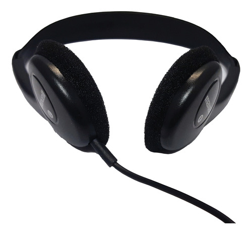 Auriculares Supraaurales Maxell Hp-100m Color Negro