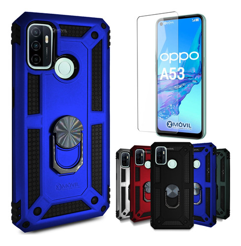 Funda Para Oppo Uso Rudo Con Anillo Sujetador