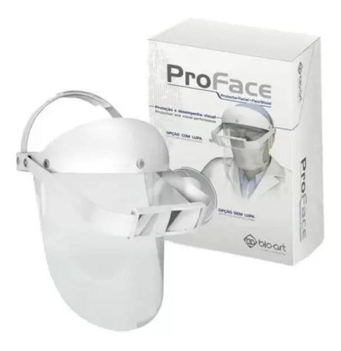 Lupa De Pala De Cabeça 3,5x Protetor Facial Proface Bio Art