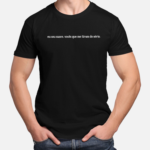 Camiseta Camisa Masculina Feminina Básica Algodão Frase M22