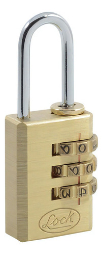 Candado Combinación Programable Latón 20mm 10ca Lock