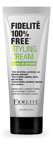 Crema Para Peinar Libre De Parabeno 100% Free Fidelite 230ml