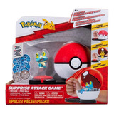Figura Pokemon Pokebola Y Froakie Set Ataque Pack Original
