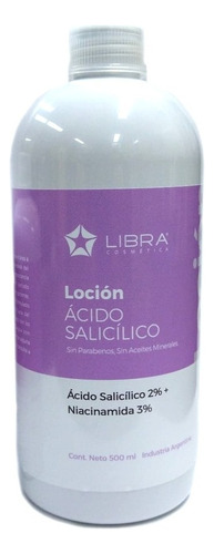Locion Acido Salicillico 2% Niacinamida 3% X500ml Libra