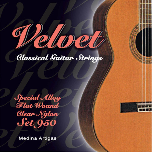 Encordado P/ Guitarra Clasica Criolla Velvet Flat Wound 950