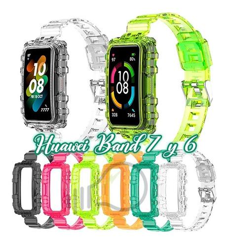 Correa Con Case Protector De Uso Rudo Para Huawei Band 7 Y 6