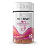 Suplemento En Gomitas Súluu  Suplementos Multivitaminico Para Mujer Multivit Fem Vitaminas