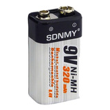 Bateria 9v Recargable 320mah Sdnmy Blister