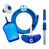 Kit Limpeza Piscina Inflável Aspirador Mangueira 4m Clorador