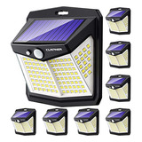 Luces Solares Claoner Para Exteriores, [128 Led / 8 Paquetes