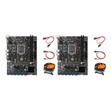 Placa Madre Minera Btc B250c De 2 Unidades Con Ventilador, C