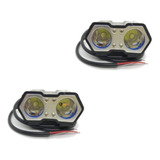 2 Exploradora 2 Led Fija Strober 6000 Lumens Armable Moto/ca