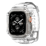 Malla + Funda Para Apple Watch Ultra 1/2 Spigen Rugged Clear