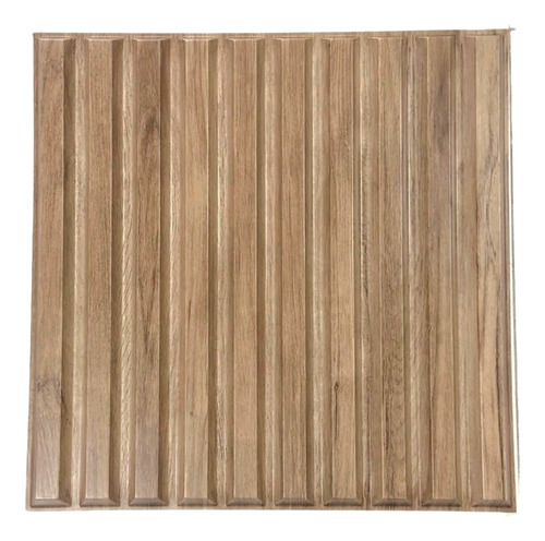 Panel Muro 3d Pvc Tipo Lambrin Madera 50x50 3m2 12piezas