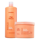 Kit Wella Nutri-enrich Shampoo 1000ml+mascara 500g - 2 Prod
