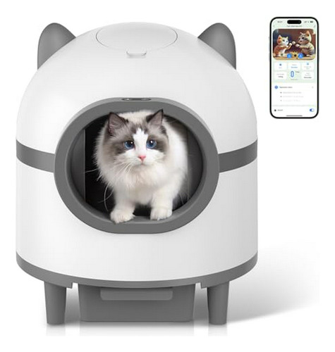 Arenero Automático Para Gatos Con Limpieza Automática Y Cont