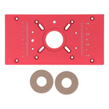 Placa De Inserción De Mesa De Madera Roja Roja Para Herramie