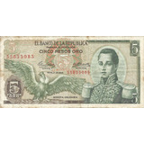 Colombia 5 Pesos Oro 1 Mayo 1963