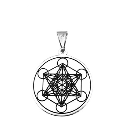 Dije Metatron Reiki Plata 925 Color Plateado | Meses sin interés