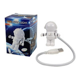 Lámpara Led Velador Luz Nocturna Flexible Usb Astronauta 