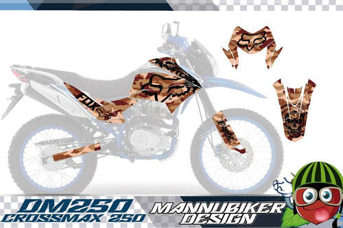 Stickers Dm250 Crossmax Calcas Vinil Laminado Glossy +regalo