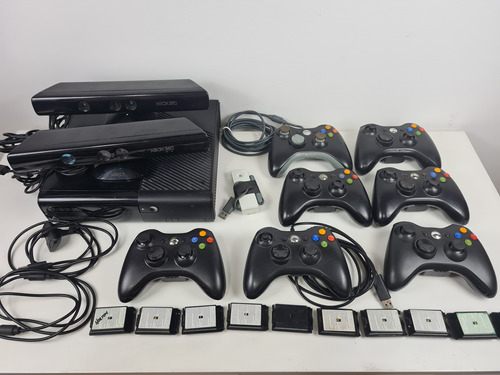 Lote Xbox 360 Console + Controles + Kinect Com Defeito